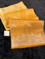 Kashi Vaibhavam (Banarasi soft silk) - Mustard