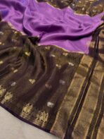 Shrivalli (Mysore silk) - Purple & Plum - Image 5
