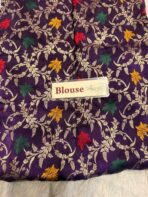 Shrivalli (Mysore silk) - Hot pink & Violet - Image 5