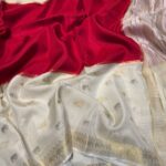 Shrivalli (Mysore silk) - Red & Ivory