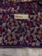 Shrivalli (Mysore silk) - Purple & Plum - Image 7