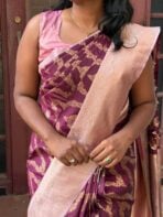 Nilambari (Soft silk) - Deep purple - Image 4