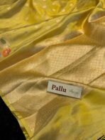 Mayura (Banaras silk) - Golden yellow - Image 3