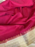 Rettapetta Heritage edition (Mysore silk) - Hot Pink - Image 3