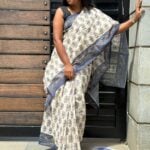 Sanata (Cotton Chanderi ) - Blue