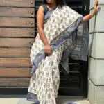 Sanata (Cotton Chanderi ) - Blue