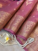 Mayura (Banaras silk) - Purple - Image 5