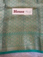Mayura (Banaras silk) - Mint green - Image 6