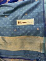 Nilambari (Soft silk) - Royal blue - Image 5