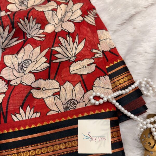Kavyam (Mul Chanderi) - Red