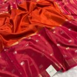 Shrivalli (Mysore silk) - Orange & Hot pink