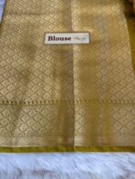 Mayura (Banaras silk) - Mustard yellow - Image 6