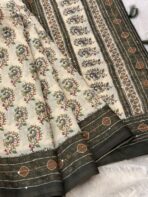 Sanata (Cotton Chanderi ) - Bottlegreen
