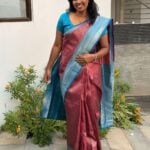 Lakshmi (Semi silk) - Tomato pink