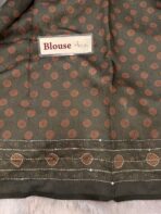 Sanata (Cotton Chanderi ) - Bottlegreen - Image 7