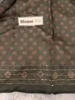 Sanata (Cotton Chanderi ) - Bottlegreen - Image 7