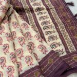 Sanata (Cotton Chanderi ) - Purple