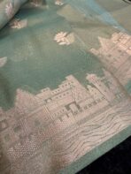Kashi Vaibhavam (Banarasi soft silk) - Aqua blue - Image 2