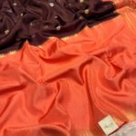 Shrivalli (Mysore silk) - Coffee & Orange