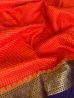 Rettapetta Heritage edition (Mysore silk) - Orange - Image 4