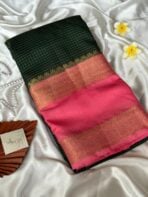 Rettapetta Heritage edition (Mysore silk) - Bottle green