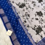 Kavyam (Mul Chanderi) - Royal blue