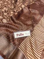 Kavyam (Mul Chanderi) - Mocha brown - Image 4