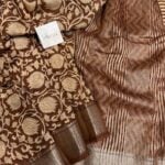 Kavyam (Mul Chanderi) - Mocha brown