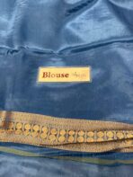 Rukmini (Mushru silk) - Deep Royal Navy - Image 7