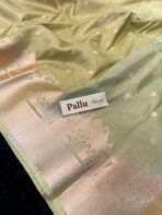 Kashi Vaibhavam (Banarasi soft silk) - Mint green - Image 6