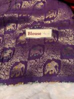 Shrivalli (Mysore silk) - Red & Violet - Image 6