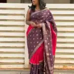 Shrivalli (Mysore silk) - Hot pink & Violet