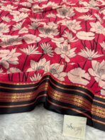 Kavyam (Mul Chanderi) - Fuschia pink - Image 2
