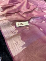 Kashi Vaibhavam (Banarasi soft silk) - Dusty rose - Image 6