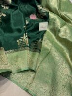 Rukmini (Mushru silk) -  Royal Emerald