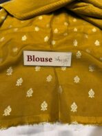 Shrivalli (Mysore silk) - Mustard & Black - Image 7