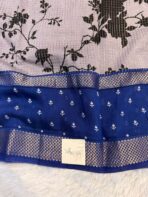 Kavyam (Mul Chanderi) - Royal blue - Image 3