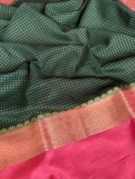 Rettapetta Heritage edition (Mysore silk) - Bottle green - Image 3