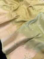 Kashi Vaibhavam (Banarasi soft silk) - Mint green - Image 2