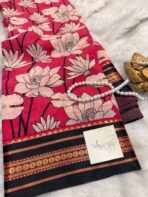 Kavyam (Mul Chanderi) - Fuschia pink - Image 3