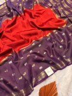 Shrivalli (Mysore silk) - Red & Violet