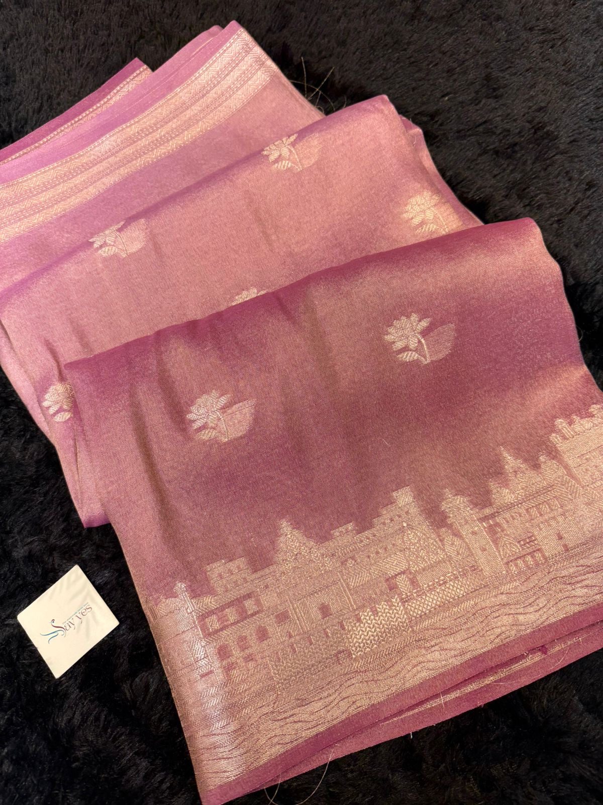 a895707a-83f2-42ad-87a2-f5e2ded204e8 Kashi Vaibhavam (Banarasi soft silk) - Dusty rose - Image 1