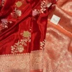 Rukmini (Mushru silk) -  Sindhoor Red