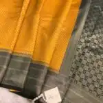 Lakshmi (Semi silk) - Mango yellow
