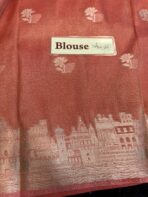 Kashi Vaibhavam (Banarasi soft silk) - Tangerine - Image 7