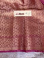 Mayura (Banaras silk) - Purple - Image 7