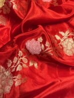 Rukmini (Mushru silk) -  Sindhoor Red - Image 3