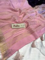 Shrivalli (Mysore silk) - Plum & Baby pink - Image 5