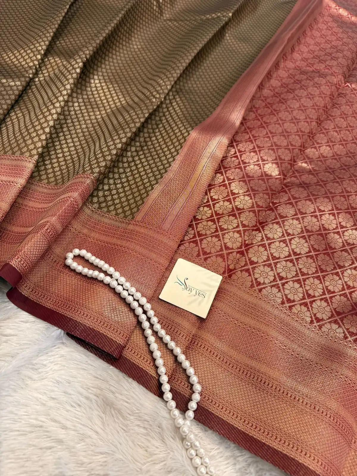 c9aaba9c-461a-467d-ad35-0ce31c89b1e0 Lakshmi (Semi silk) - Mocha brown - Image 1