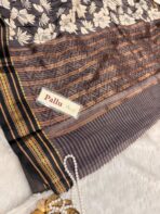 Kavyam (Mul Chanderi) - Icy grey - Image 6